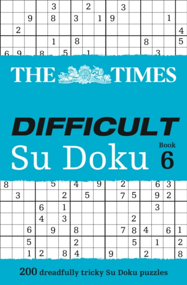 Kniha Times Difficult Su Doku Book 6