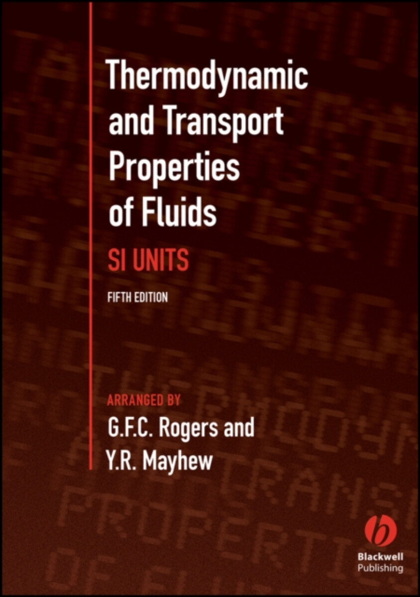 Kniha Thermodynamic and Transport Properties of Fluids