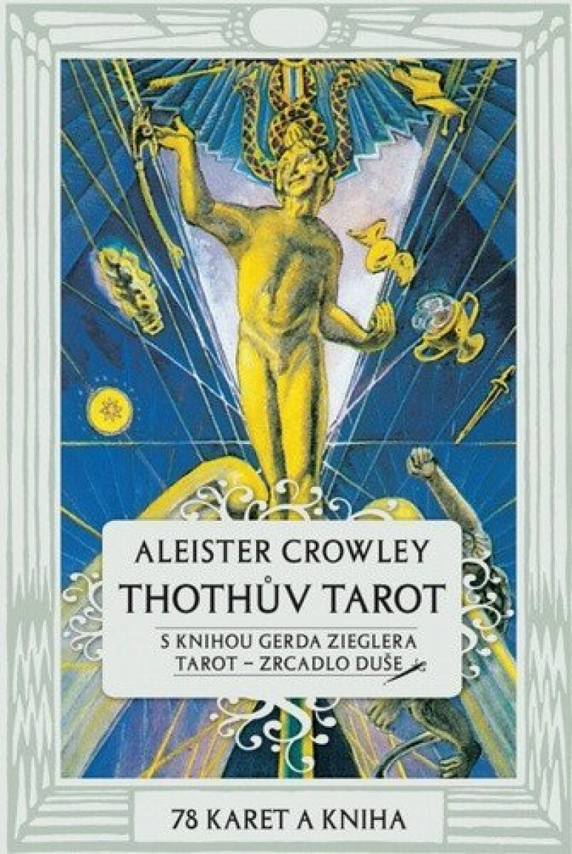 Kniha Thothův Tarot - Zrcadlo duše. Kniha a 78 karet (70x110mm)