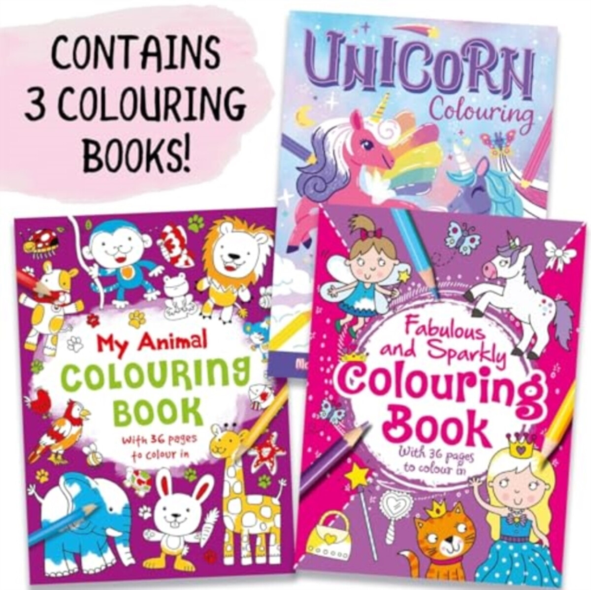 Kniha Three Amazing Colouring Books