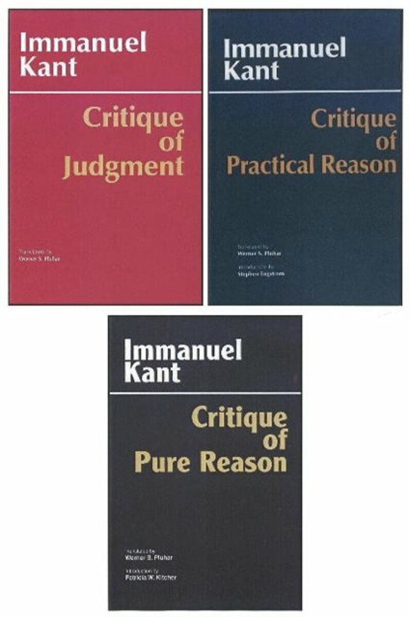 Kniha Three Critiques, 3-volume Set