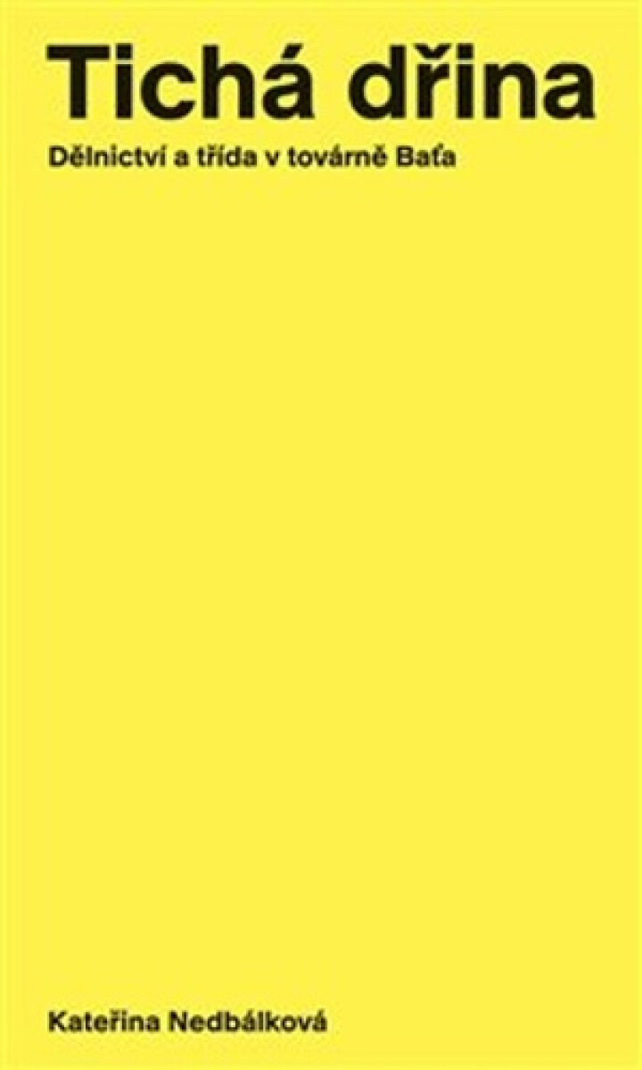 Kniha Tichá dřina