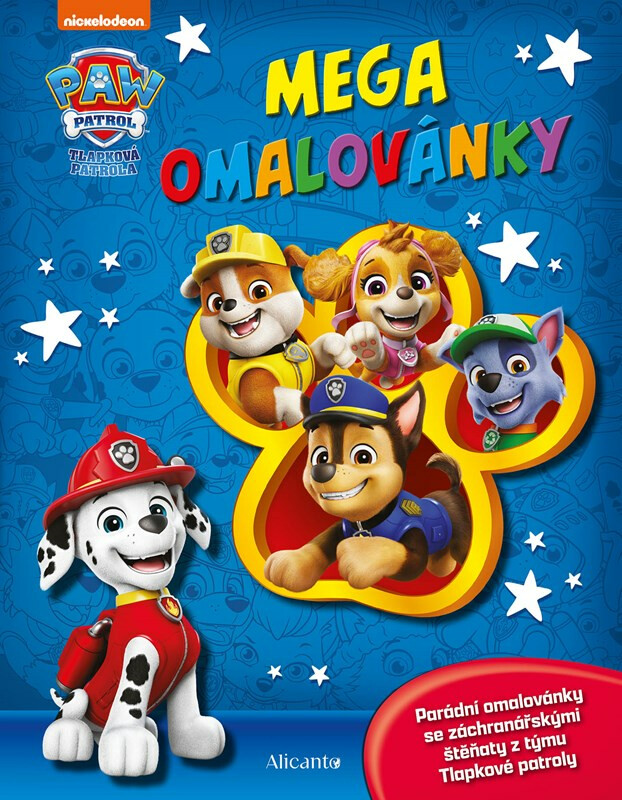 Kniha Tlapková patrola - Mega omalovánky
