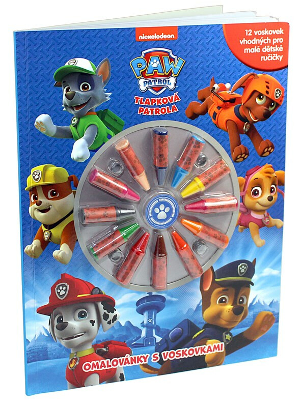 Kniha Tlapková patrola - Omalovánky s voskovkami
