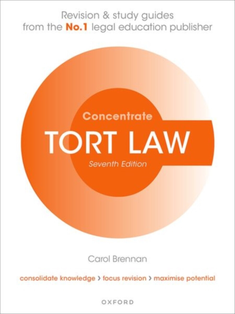 Kniha Tort Law Concentrate