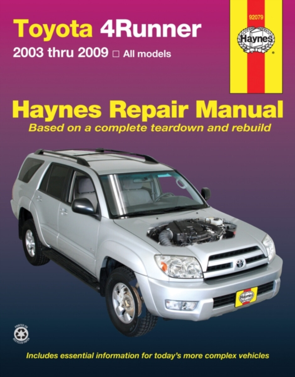 Kniha Toyota 4Runner 2003 To 2009