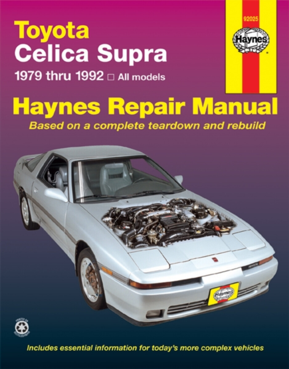 Kniha Toyota Celica Supra 1979-1992) Haynes Repair Manual (USA)