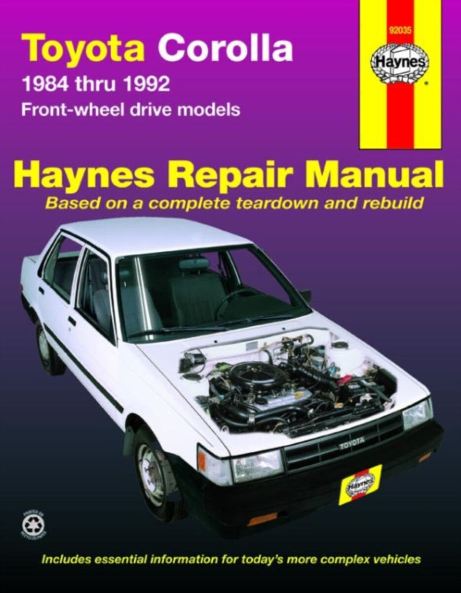 Kniha Toyota Corolla FWD (1984-1992) Haynes Repair Manual (USA)