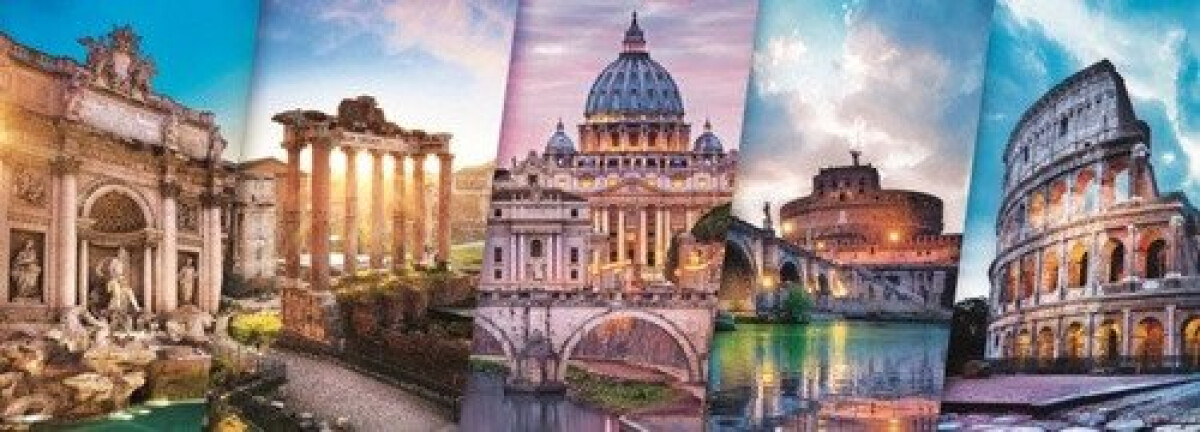 Trefl Puzzle Cestování po Itálii / 500 dílků Panoramatické