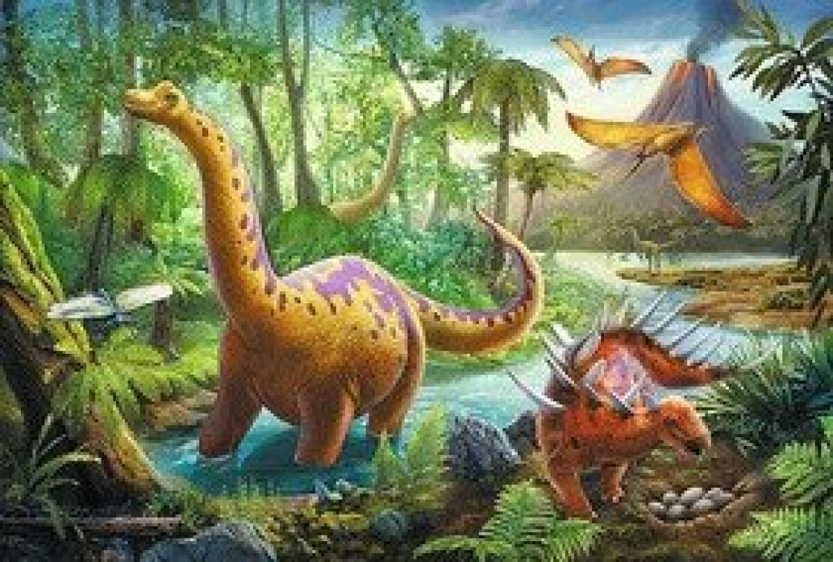 Levně Trefl Puzzle Dinosauři na cestách / 60 dílků