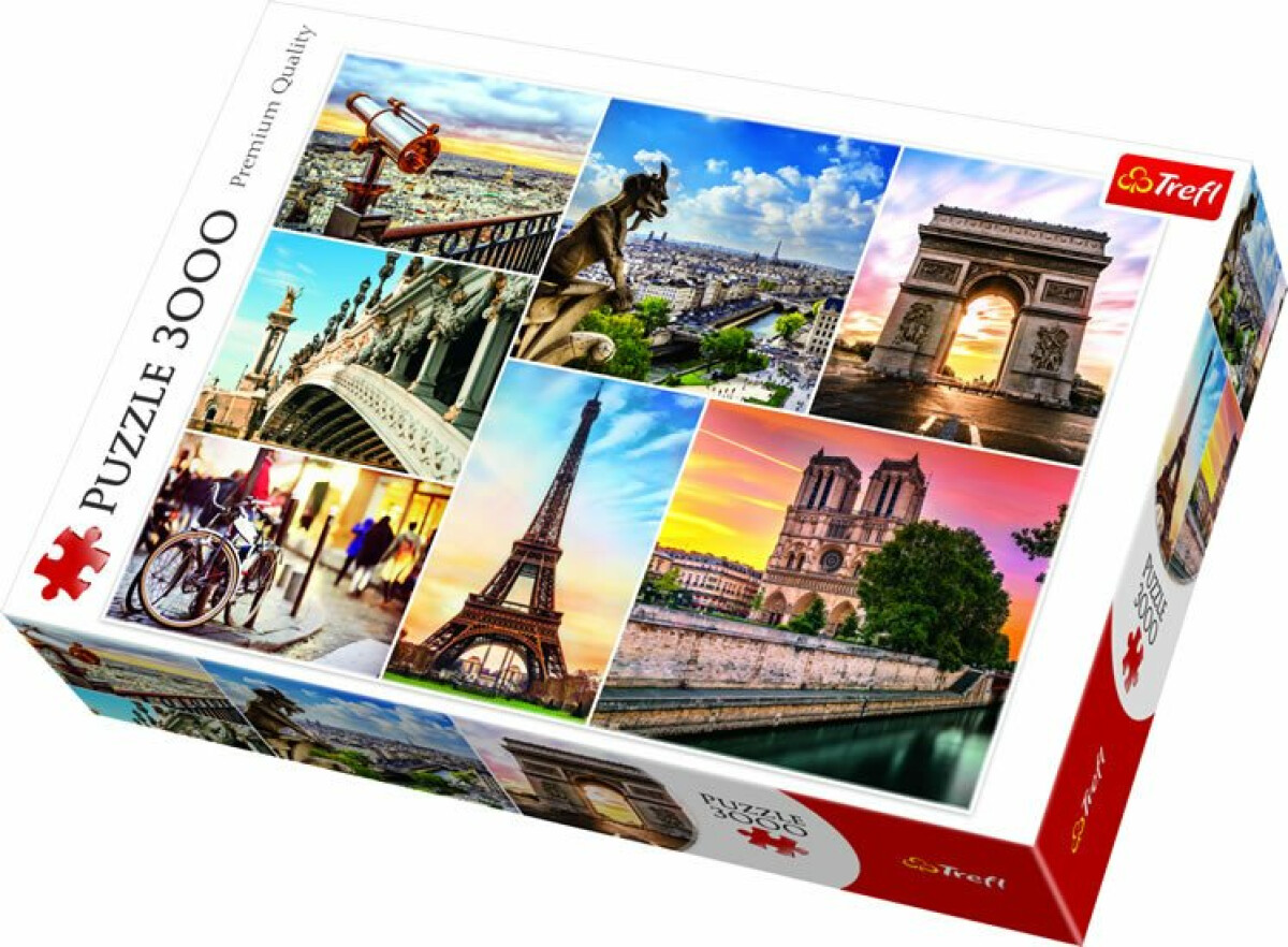 Trefl Puzzle Kouzlo Paříže / 3000 dílků (poškozená)