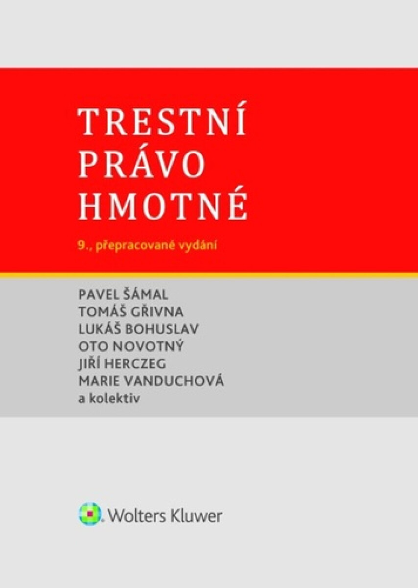 Kniha Trestní právo hmotné