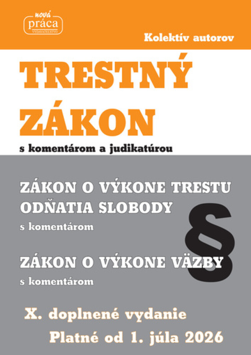 Trestný zákon 2026