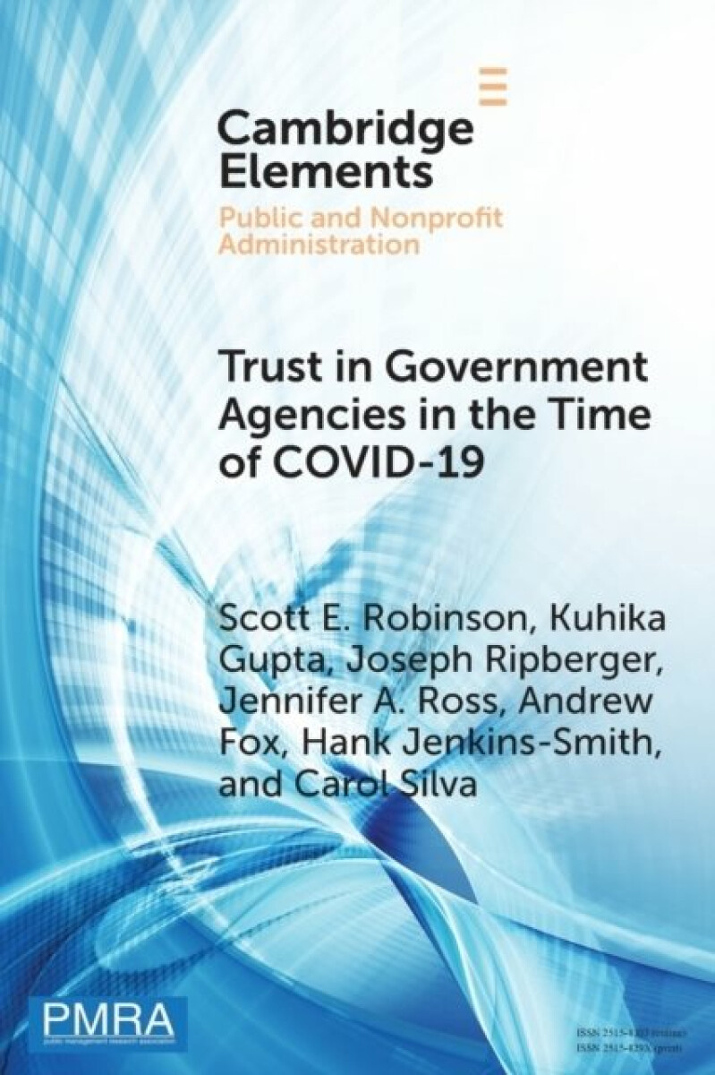 Kniha Trust in Government Agencies in the Time of COVID-19