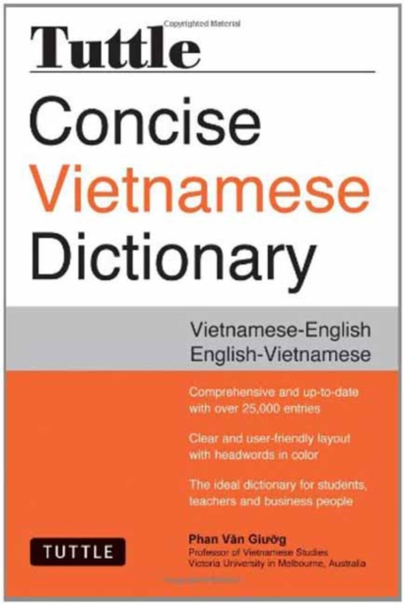 Kniha Tuttle Concise Vietnamese Dictionary