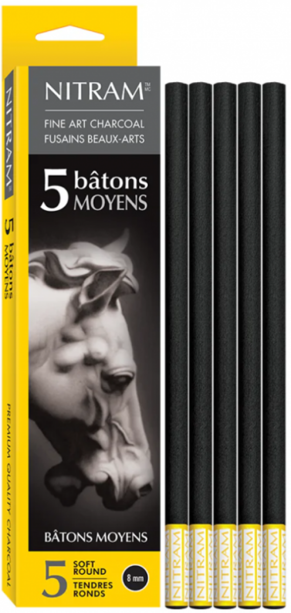 Uhel přírodní Nitram – Bâtons Moyens 8mm 5ks