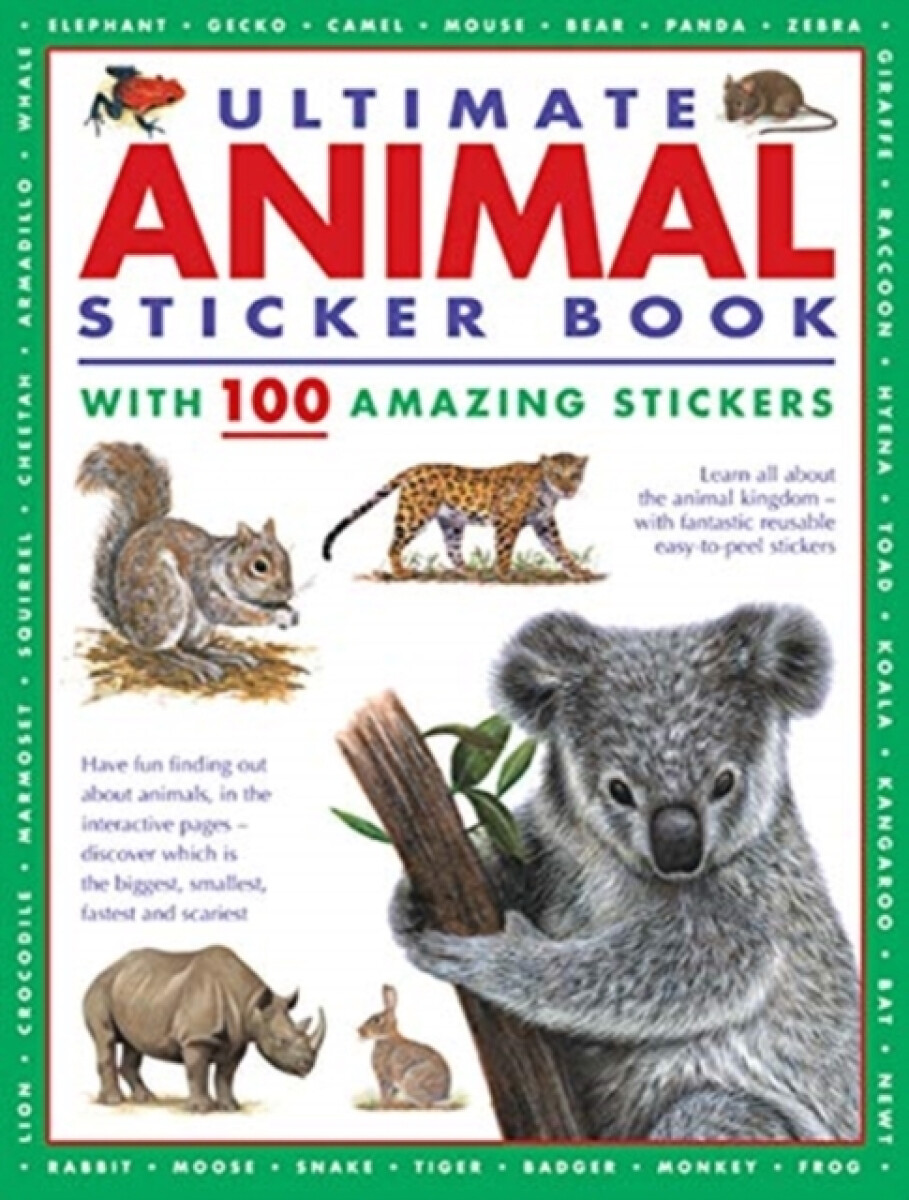 Ultimate Animal Sticker Book with 100 amazing stickers - Obrázek 2
