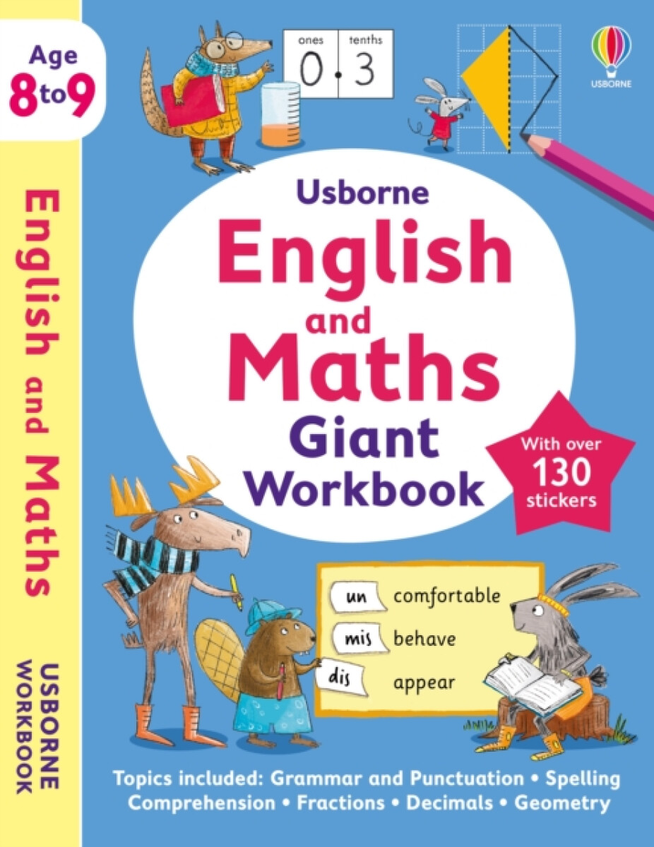 Kniha Usborne English and Maths Giant Workbook 8-9