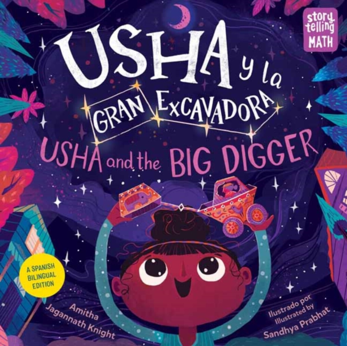 Kniha Usha y la gran excavadora / Usha and the Big Digger