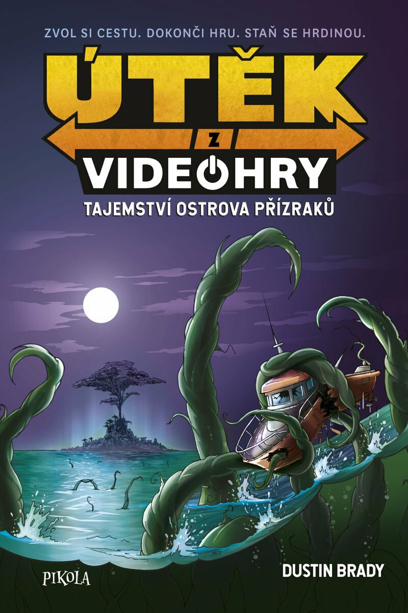 Kniha Útěk z videohry: Tajemství ostrova přízraků