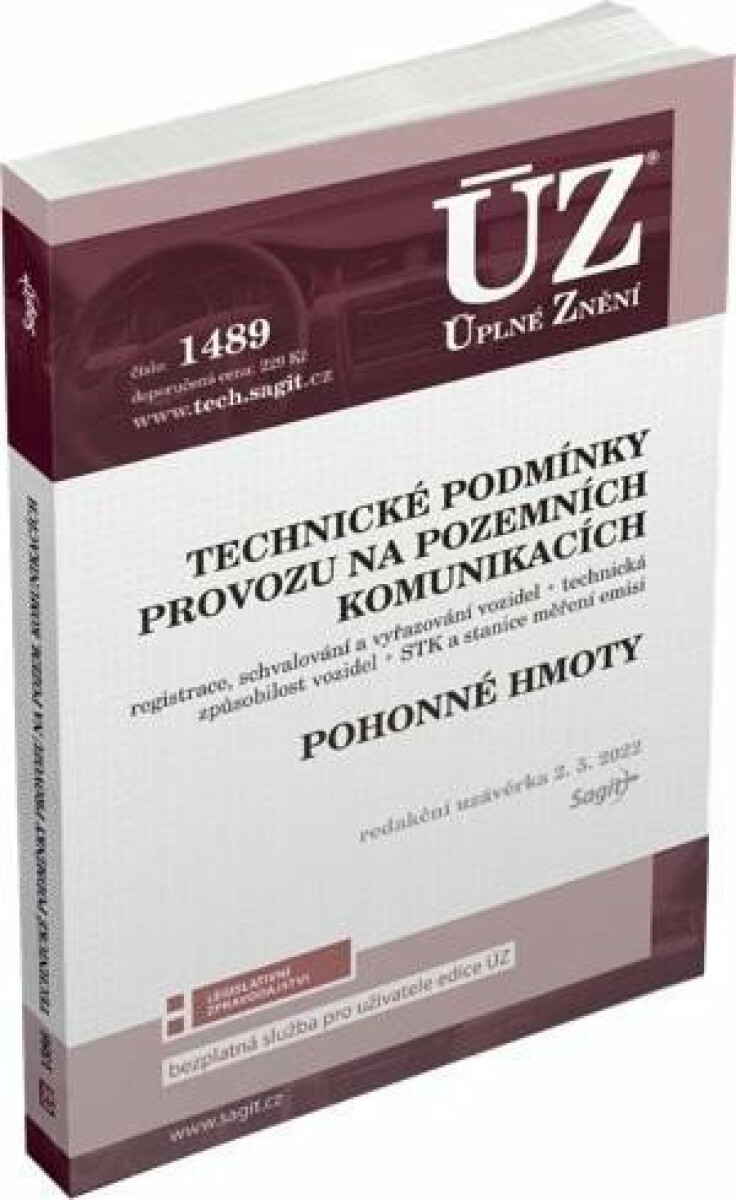 ÚZ 1489 Technické podmínky provozu na pozemních komunikacích, Pohonné hmoty