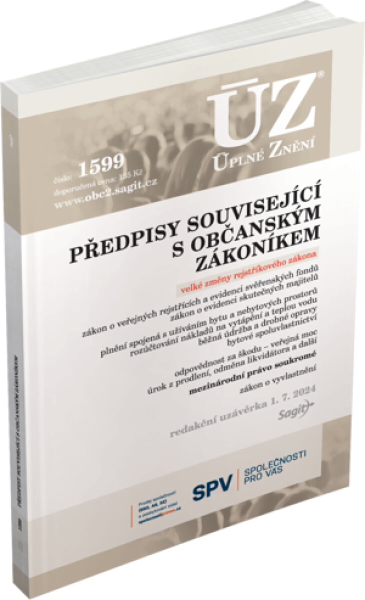 Kniha ÚZ č. 1599 - Předpisy související s občanským zákoníkem