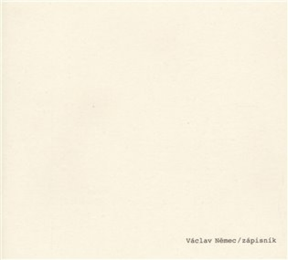 Kniha Václav Němec / zápisník