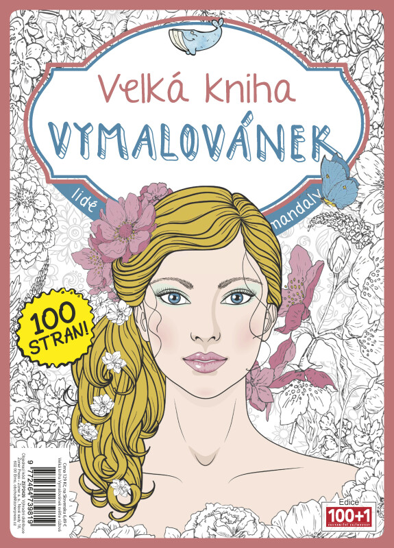 Kniha Velká kniha vymalovánek - světle růžová