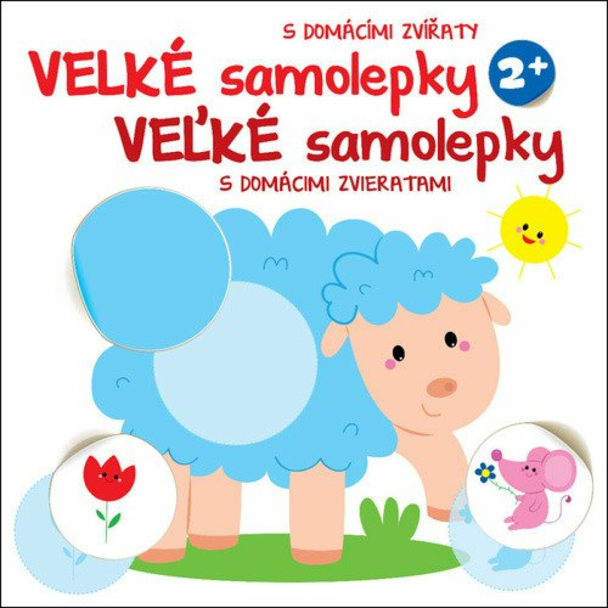 Veľké samolepky s domácimi zvieratami Ovca
