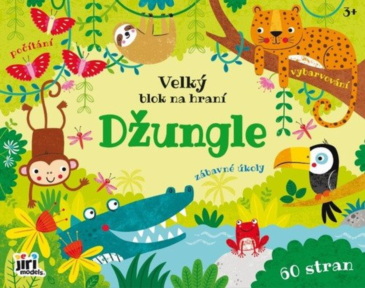 Kniha Velký blok na hraní Džungle - Zábavné úkoly