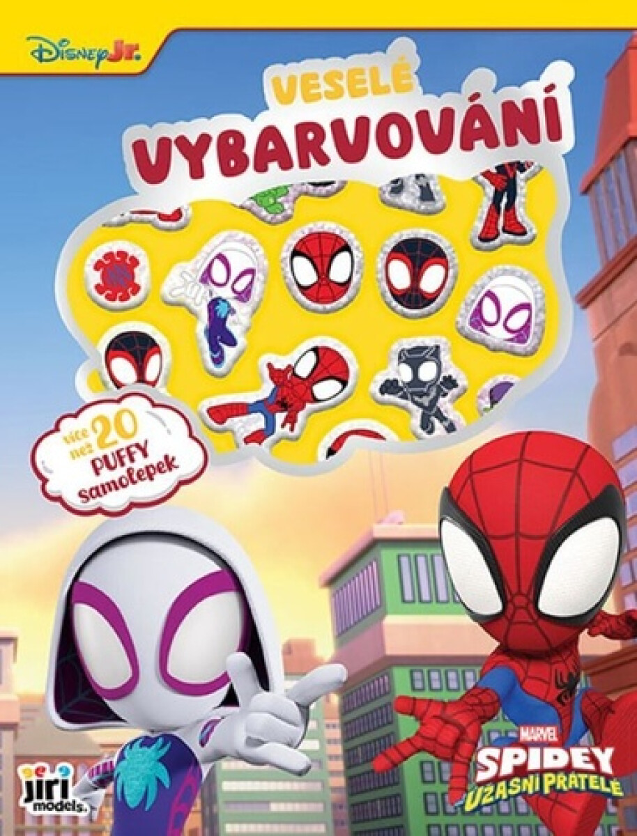 Kniha Veselé vybarvování se super samolepkami Spidey