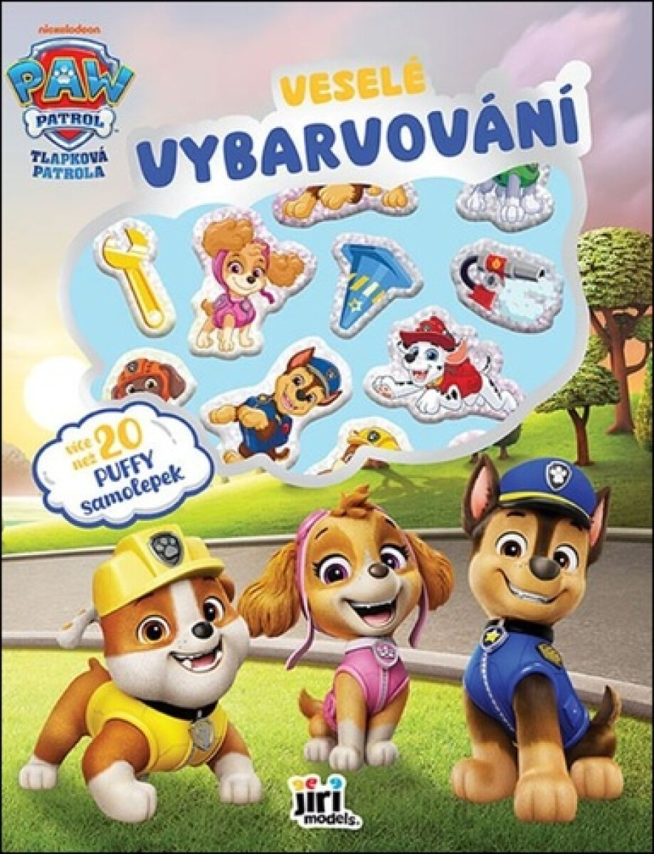 Kniha Veselé vybarvování se super samolepkami Tlapková patrola