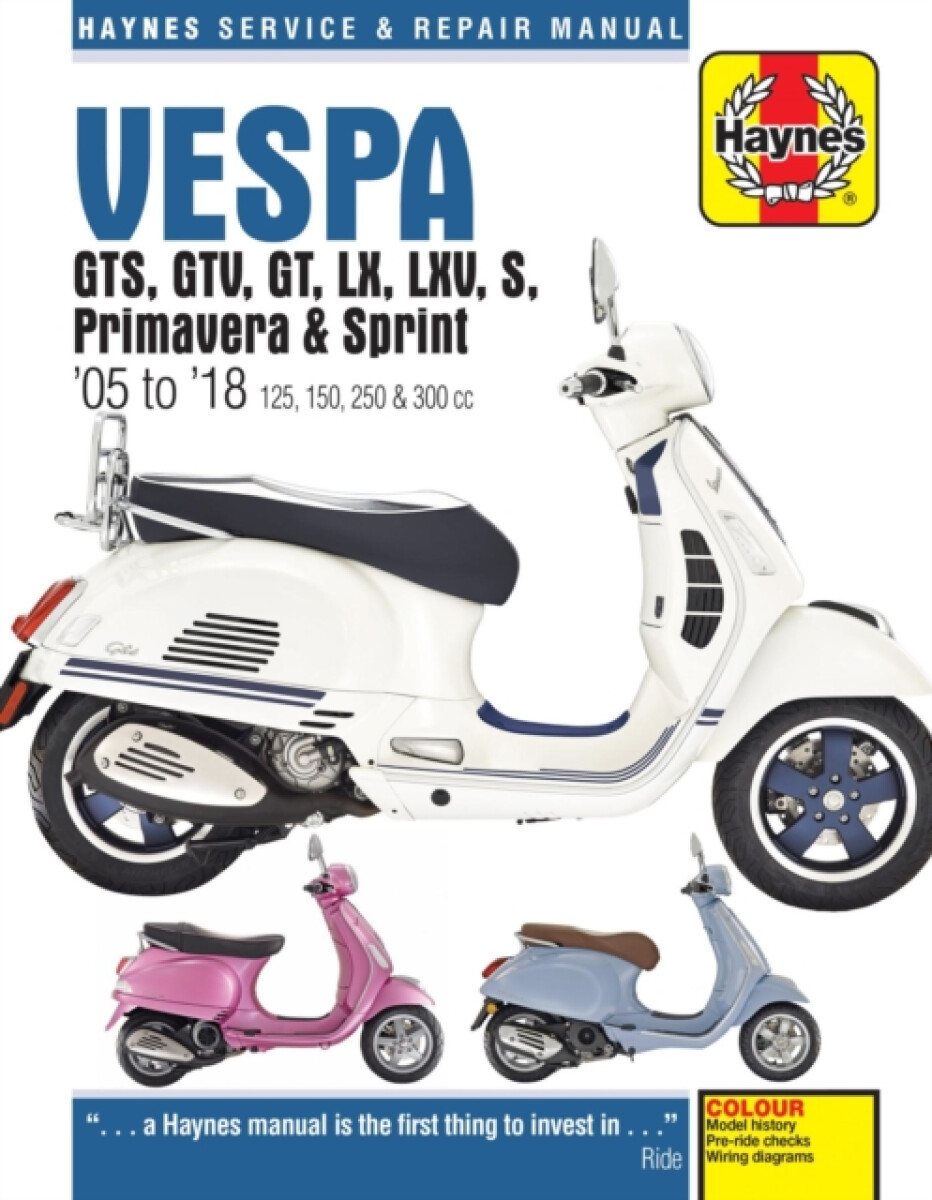 Kniha Vespa GTS, GTV, GT, LX, LXV, S, Primavera a Sprint (05 - 18)