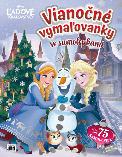 Vianočné vymaľovanky so samolepkami Ľadové kráľovstvo