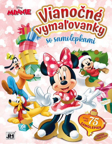 Vianočné vymaľovanky so samolepkami Minnie