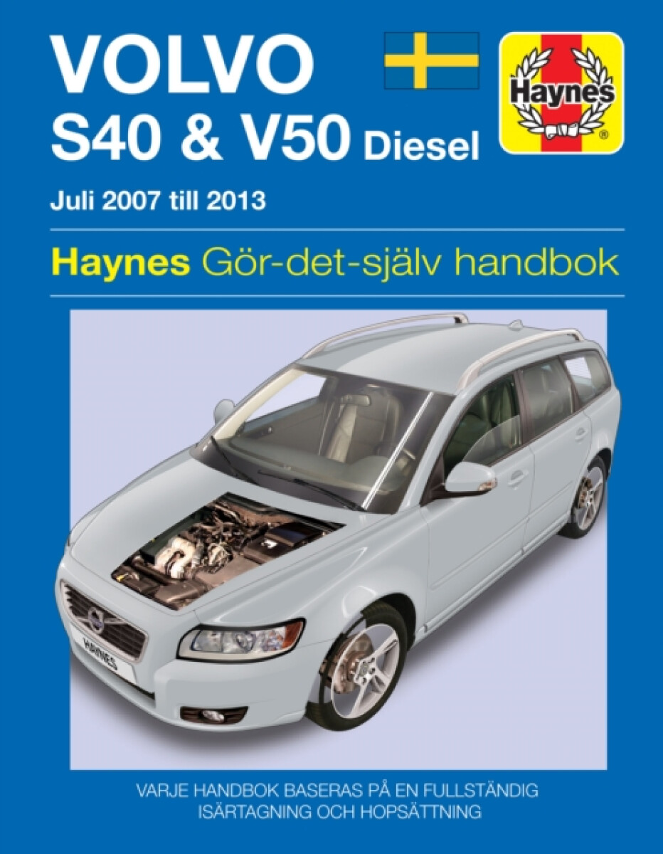 Kniha Volvo S40 and V50 (2007 - 2013) Haynes Repair Manual (svenske utgava)