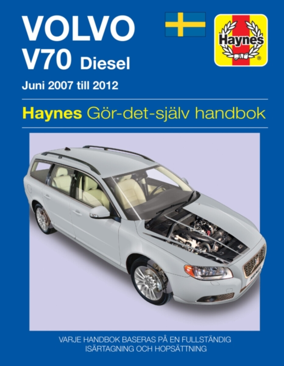 Kniha Volvo V70 diesel (2007 - 2012) Haynes Repair Manual (svenske utgava)