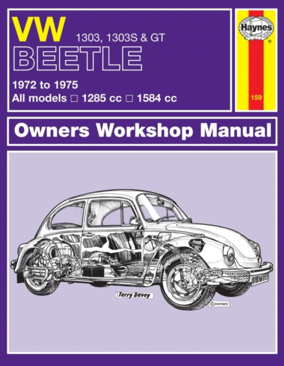 Kniha VW Beetle 1303, 1303S a GT (72 - 75) Haynes Repair Manual
