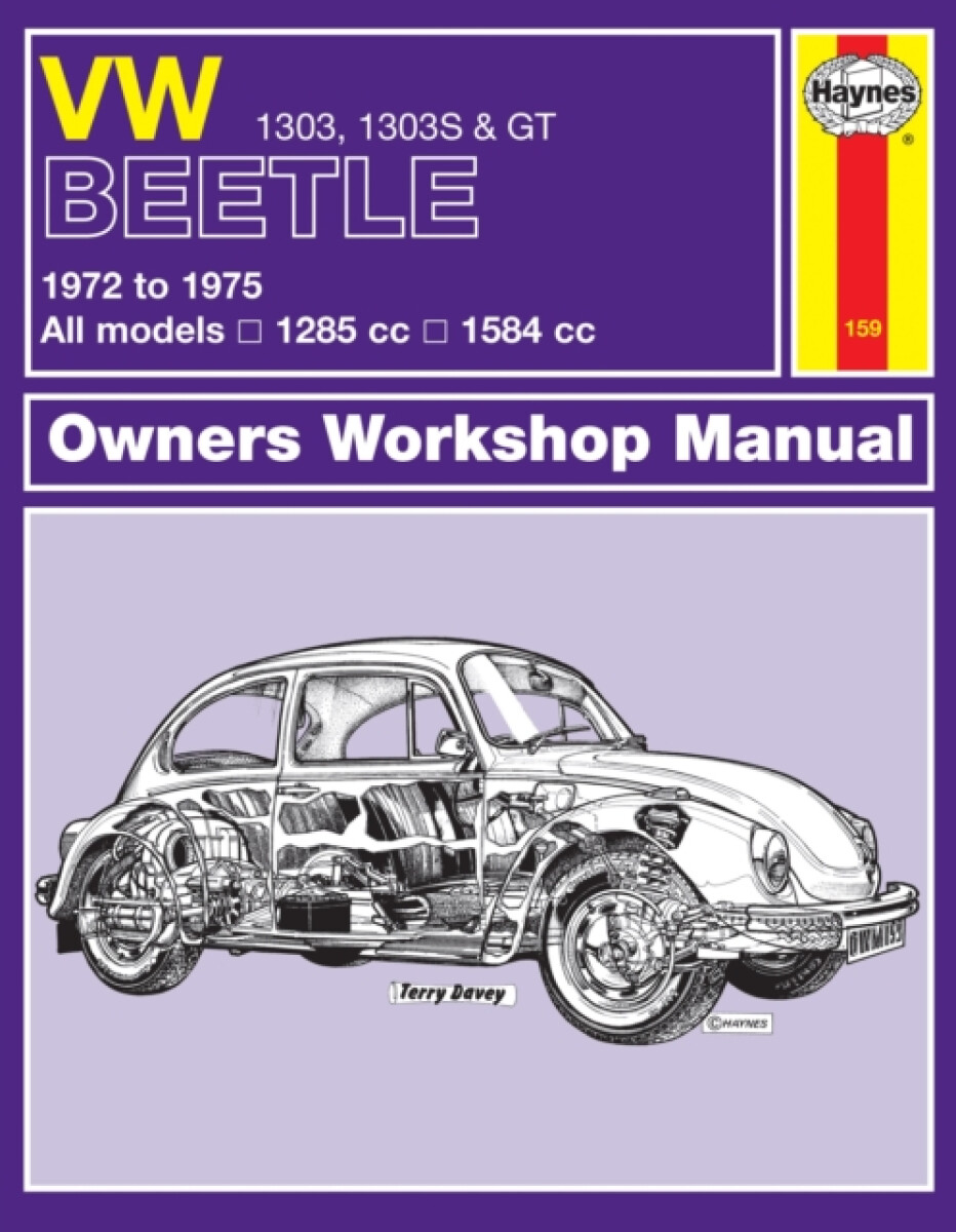 Kniha VW Beetle 1303, 1303S a GT (72 - 75) Haynes Repair Manual
