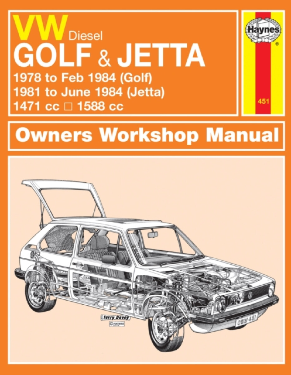 Kniha VW Golf a Jetta Mk 1 Diesel (78 - 84) Haynes Repair Manual