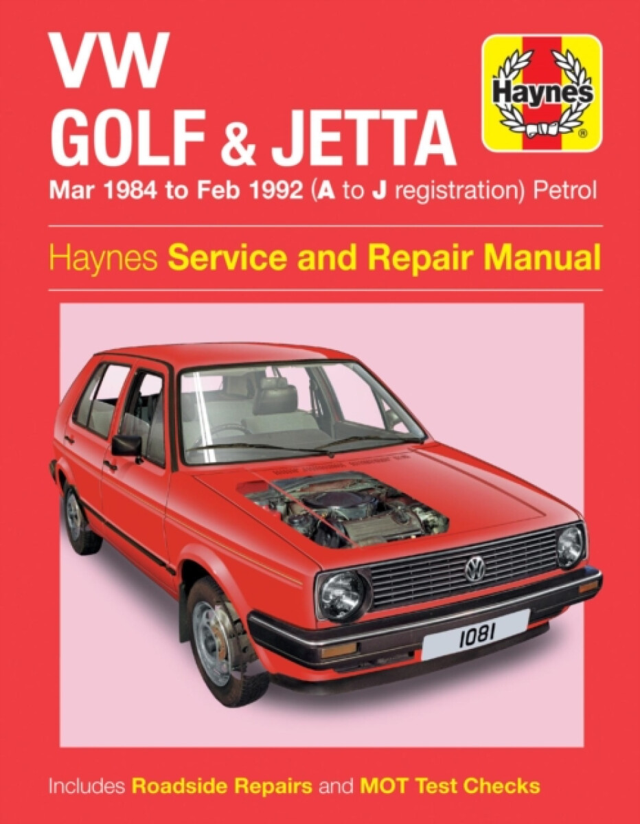 Kniha VW Golf a Jetta Mk 2 Petrol (Mar 84 - Feb 92) Haynes Repair Manual