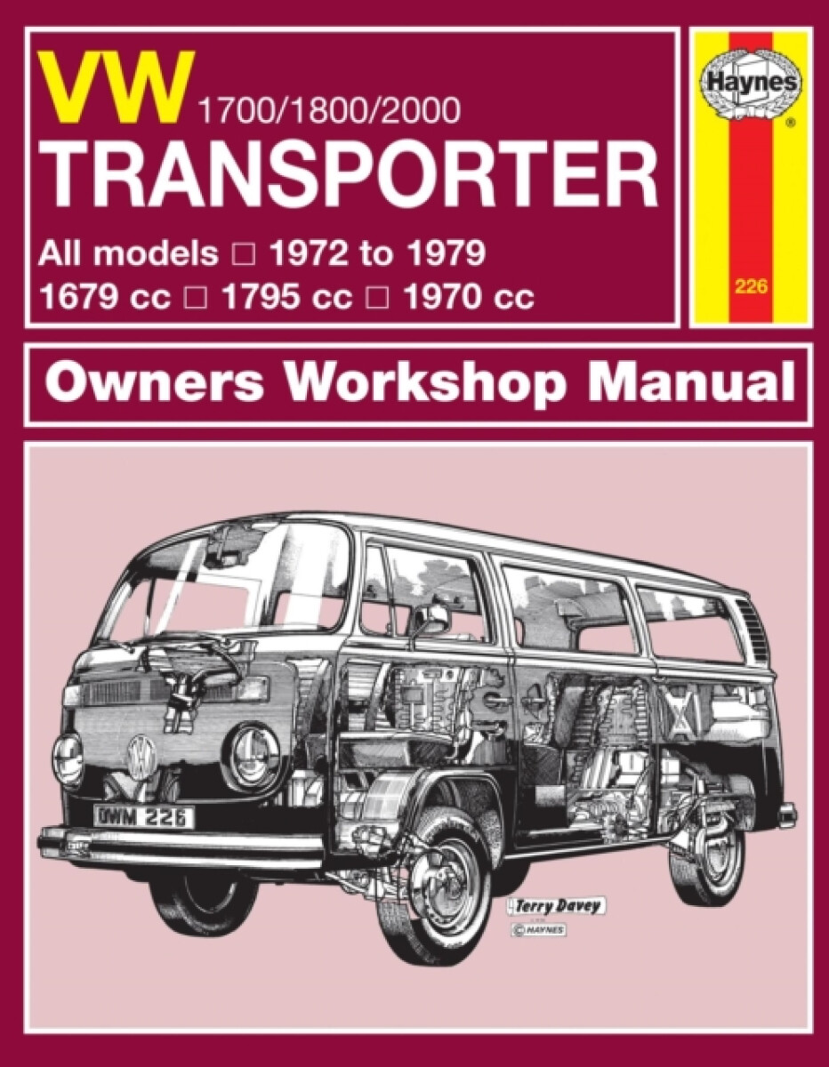 Kniha VW Transporter 1700, 1800 a 2000 (72 - 79) Haynes Repair Manual
