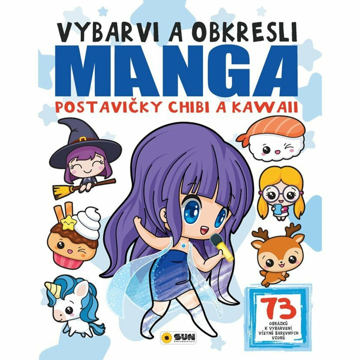 Kniha Vybarvi a obkresl - Manga postavičky Chibi a Kawai