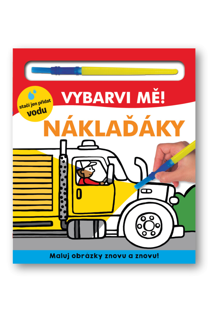 Kniha Vybarvi mě! Náklaďáky