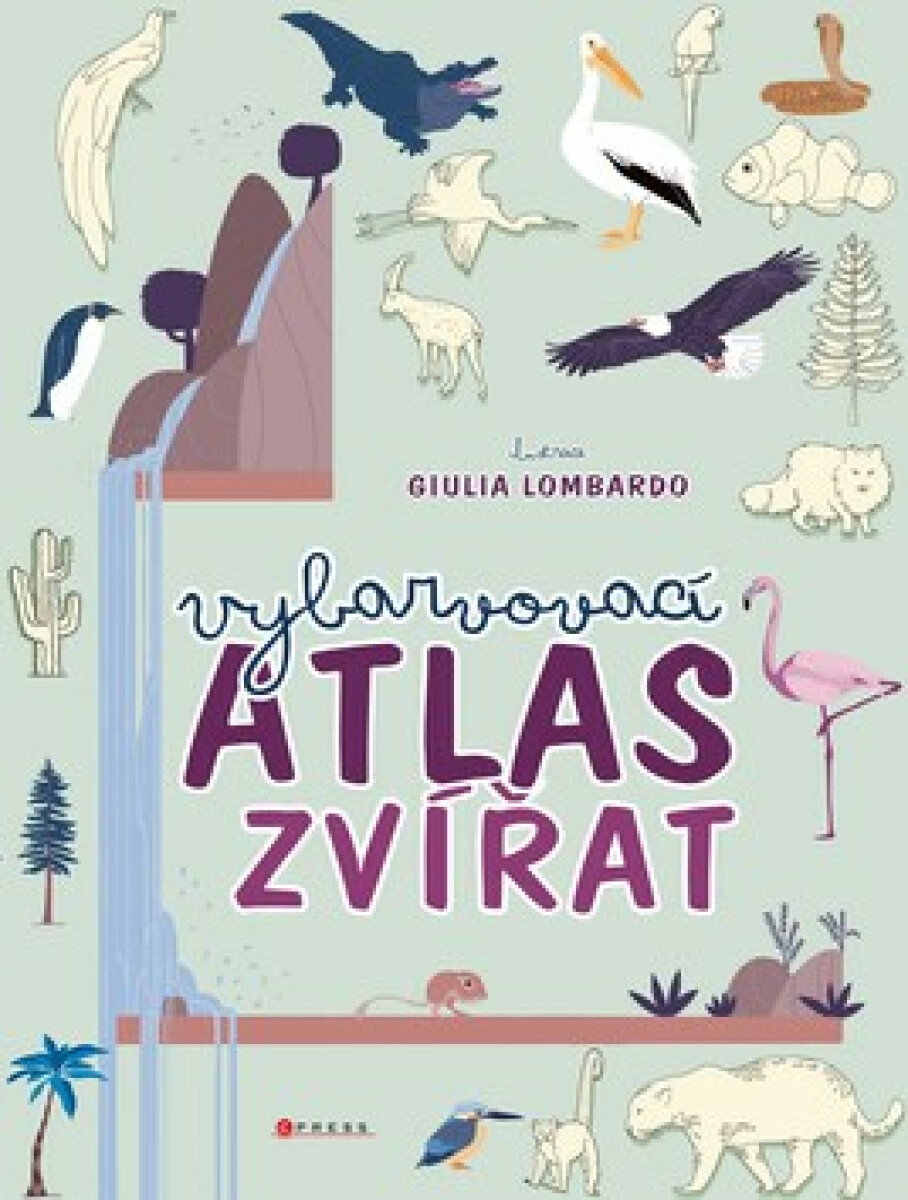 Kniha Vybarvovací atlas zvířat