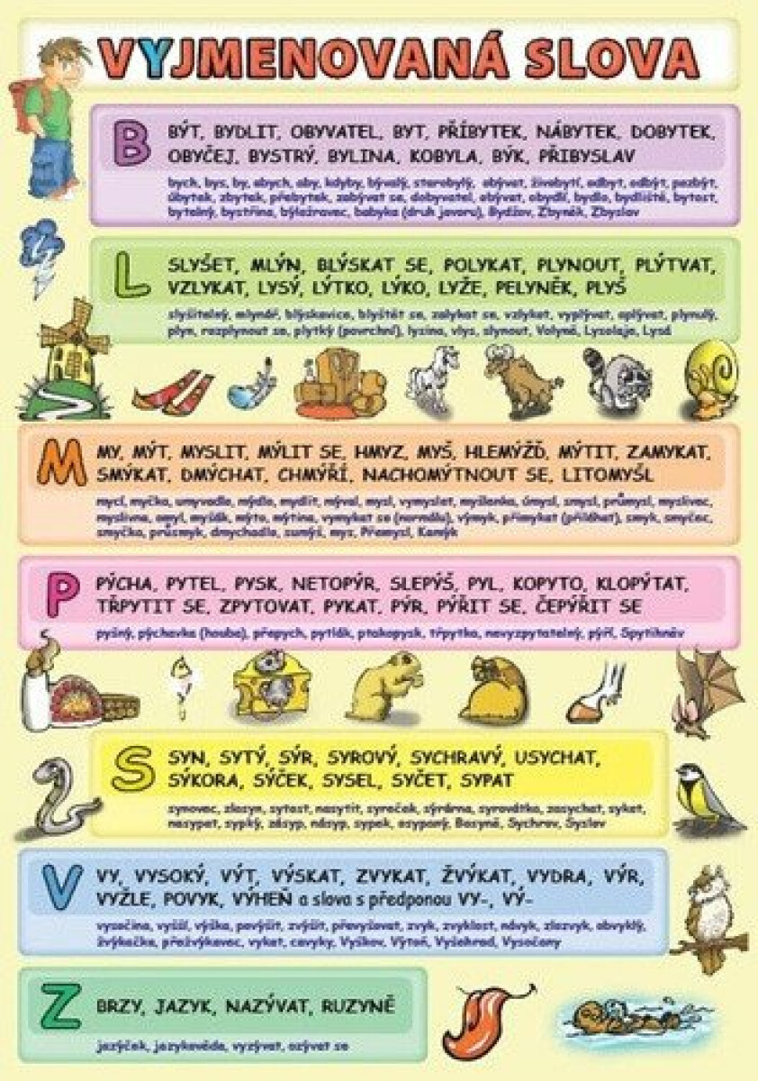 Kniha Vyjmenovaná slova