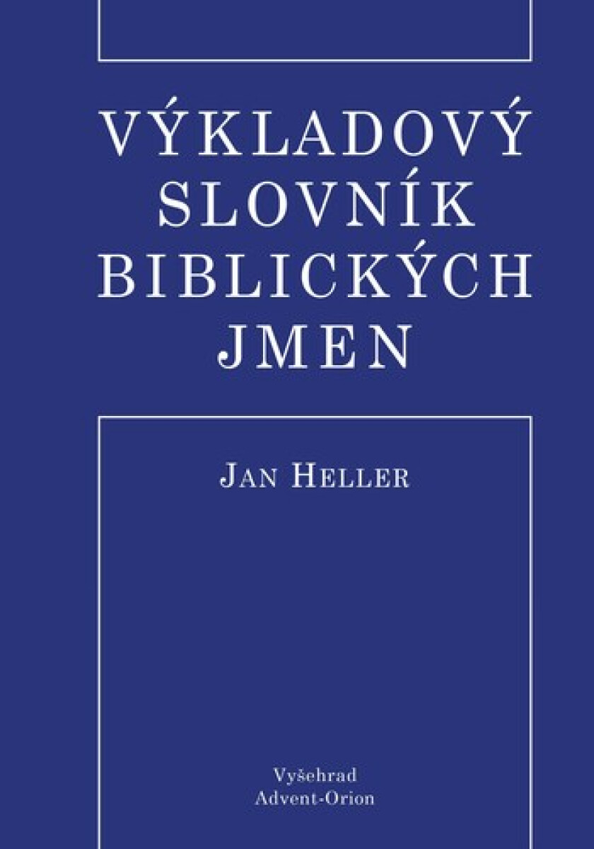 Kniha Výkladový slovník biblických jmen