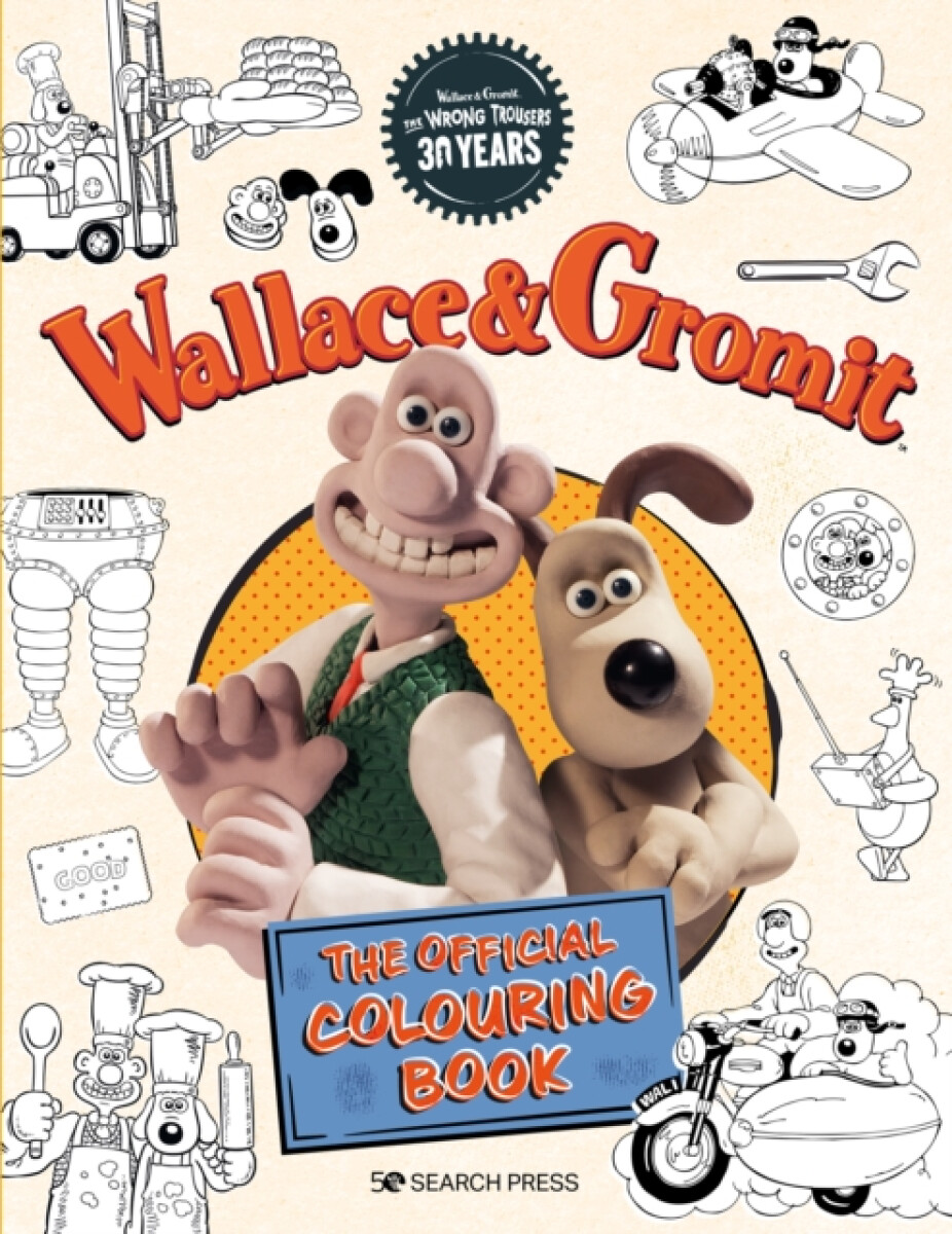Kniha Wallace a Gromit: The Official Colouring Book