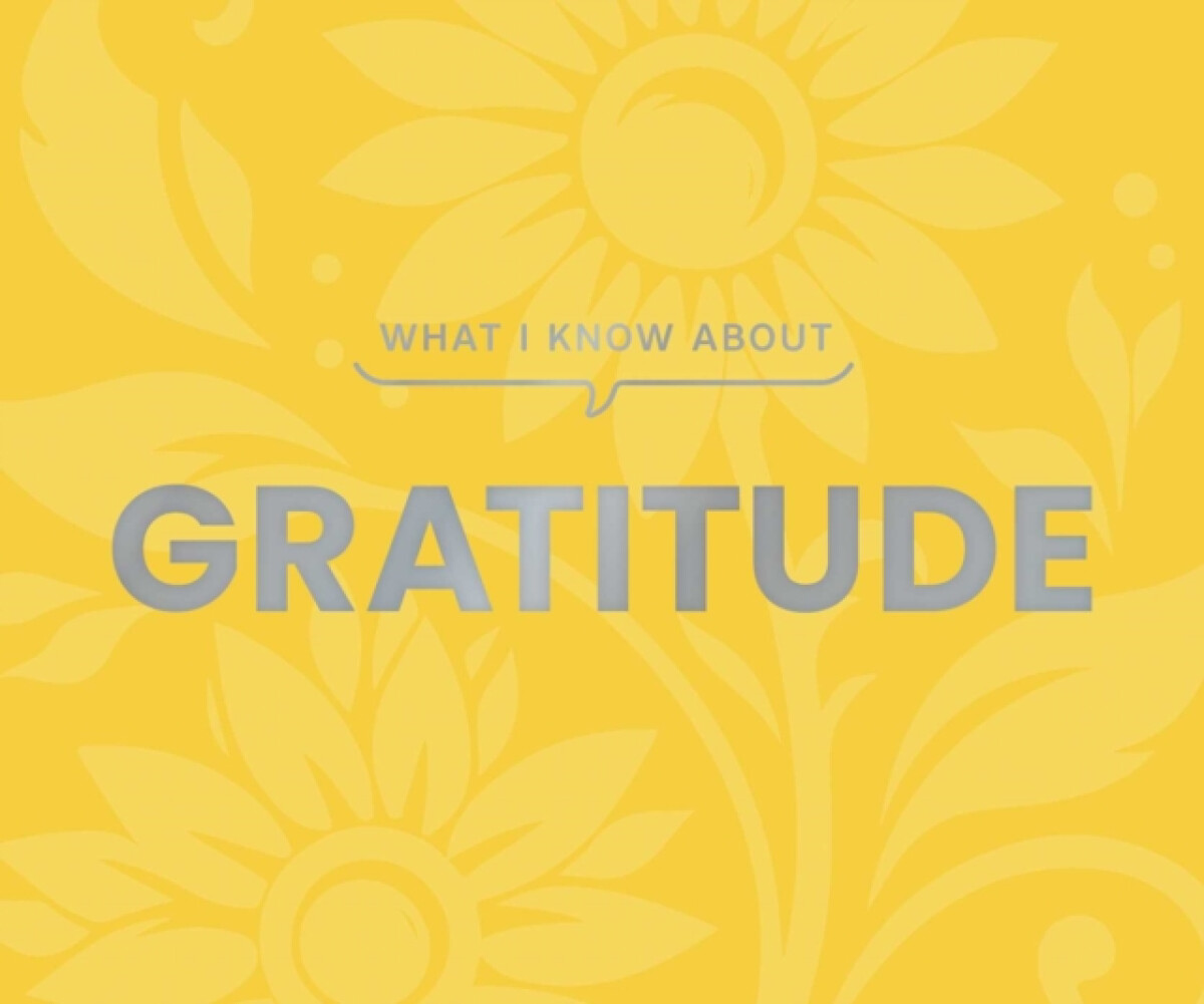 Kniha What I Know About Gratitude