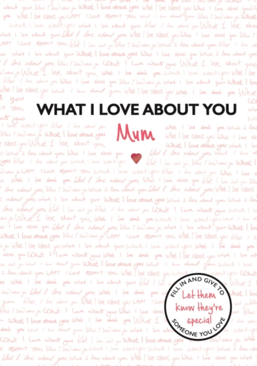Kniha What I Love About You: Mum